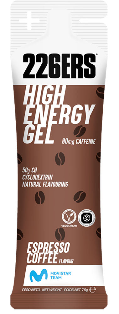 Load image into Gallery viewer, 226ers high energy 80mg caffeine espresso coffee gel 76g
