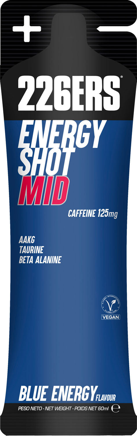 Load image into Gallery viewer, 226ers energy shot mid 125mg caffeine blue energy stick 60ml

