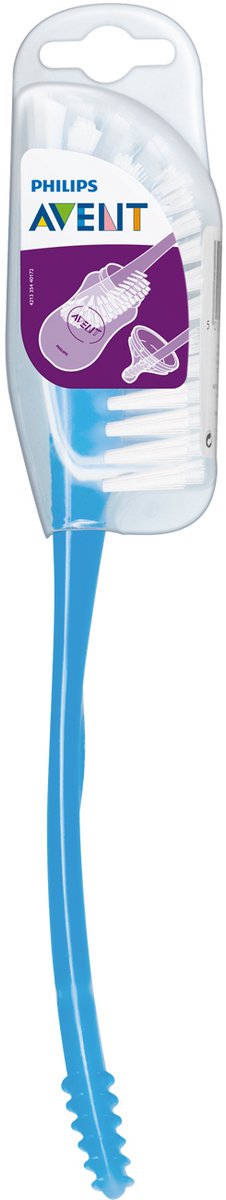 Philips avent fles- en speenborstel - blauw - scf145 06