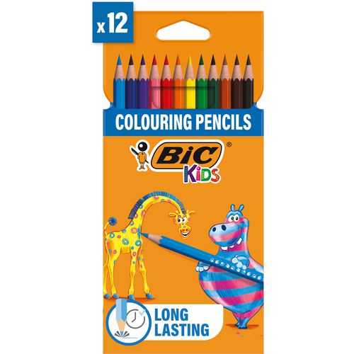 Bic kleurpotloden ecolutions evolution kunsthars recycled assorti 12stuks