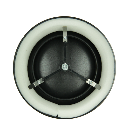 Renson 1068945 - inbouw afzuigventiel pvc 736 (dia 125) str 9005 (zwart) | 2 stuks
