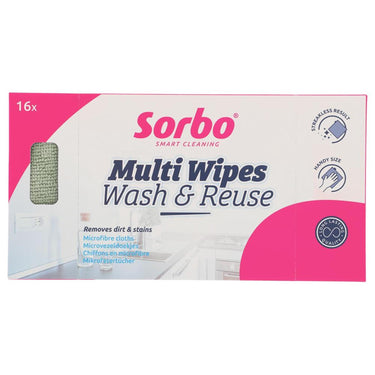 Sorbo microvezeldoekjes 22x22cm doosje a 16 stuks