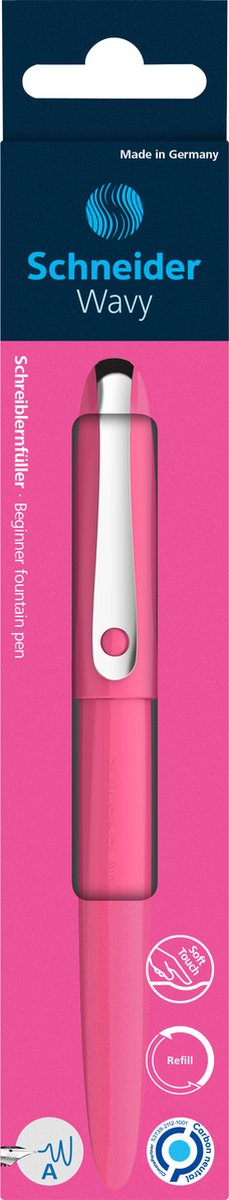 Schneider schrijfwaren schneider vulpen - wavy - roze - s-162119