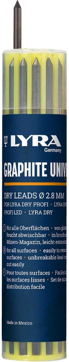 Lyra -dry leads grafiet navulling 12 stuks.
