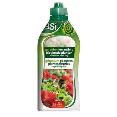 Bsi vloeibare meststof voor geranium en andere bloeiende planten 1l = 200l
