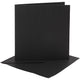 Kaarten en enveloppen, afmeting kaart 15,2x15,2 cm, afmeting envelop 16x16 cm, 230 gr, zwart, 4 set 1 doos