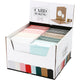 Kaarten en enveloppen, afmeting kaart 12,7x17,8 cm, afmeting envelop 13,3x18,5 cm, 230 gr, diverse kleuren, 8x10 doos 1 doos
