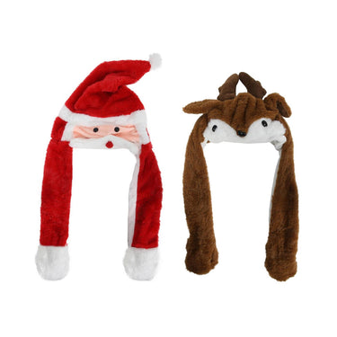 Svenska living kerstmuts rendier kerstman bewegend 64 75x30cm 2 assorti