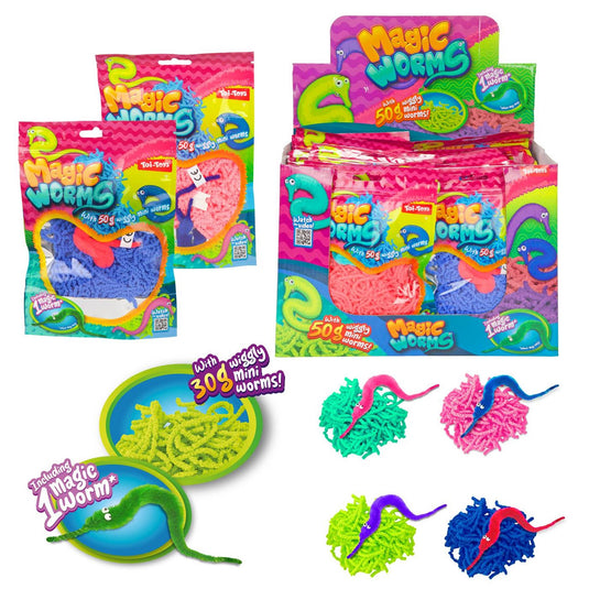 Toi-toys magische worm met mini wormpjes 50gr
