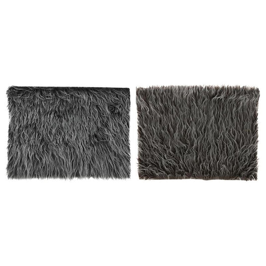 Svenska living placemat lang haar 40x30cm bruin grijs 2-tone