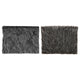 Svenska living placemat lang haar 40x30cm bruin grijs 2-tone