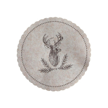 Svenska living placemat rendier vilt beige ã˜35cm