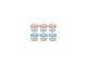 Deti weckglas weckpot jampot met geruit schroefdeksel 230 ml pak a 6 stuks