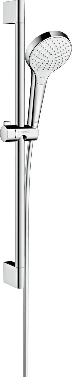 Hansgrohe croma s - doucheset - met glijstang vario unico croma - 65 cm - select-knop bediening - wit chroom