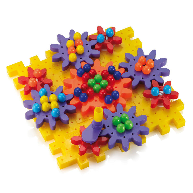 Load image into Gallery viewer, Quercetti georello tandwielenset hond bloem, 80dlg.
