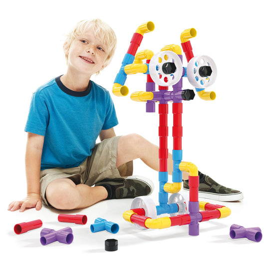 Quercetti buizenconstructie set, 68dlg.