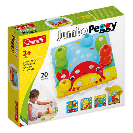 Quercetti jumbo insteek pinnen, 20dlg.