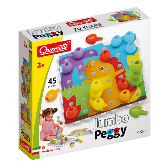 Quercetti stapelspel jumbo peggy junior karton 45-delig