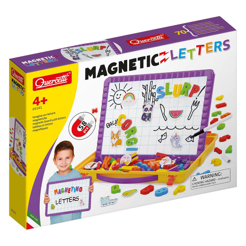 Load image into Gallery viewer, Quercetti magneetbord letters in opbergkoffer

