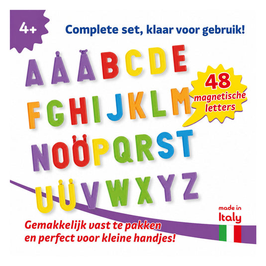 Quercetti abc magneten hoofdletters, 48st.