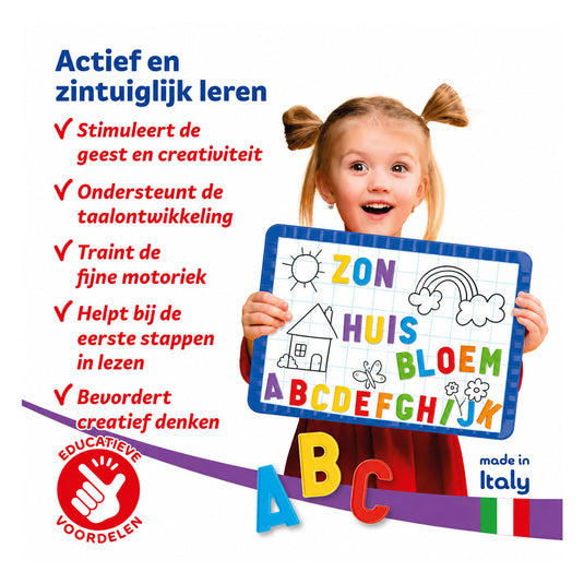 Quercetti abc magneten hoofdletters, 48st.