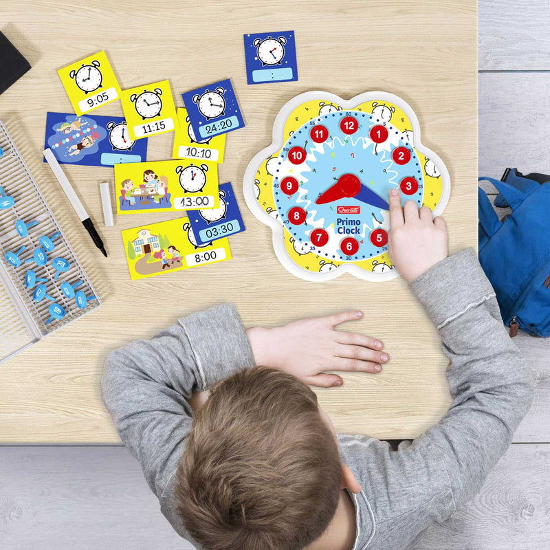 Load image into Gallery viewer, Quercetti leerklok primo clock junior karton 51-delig
