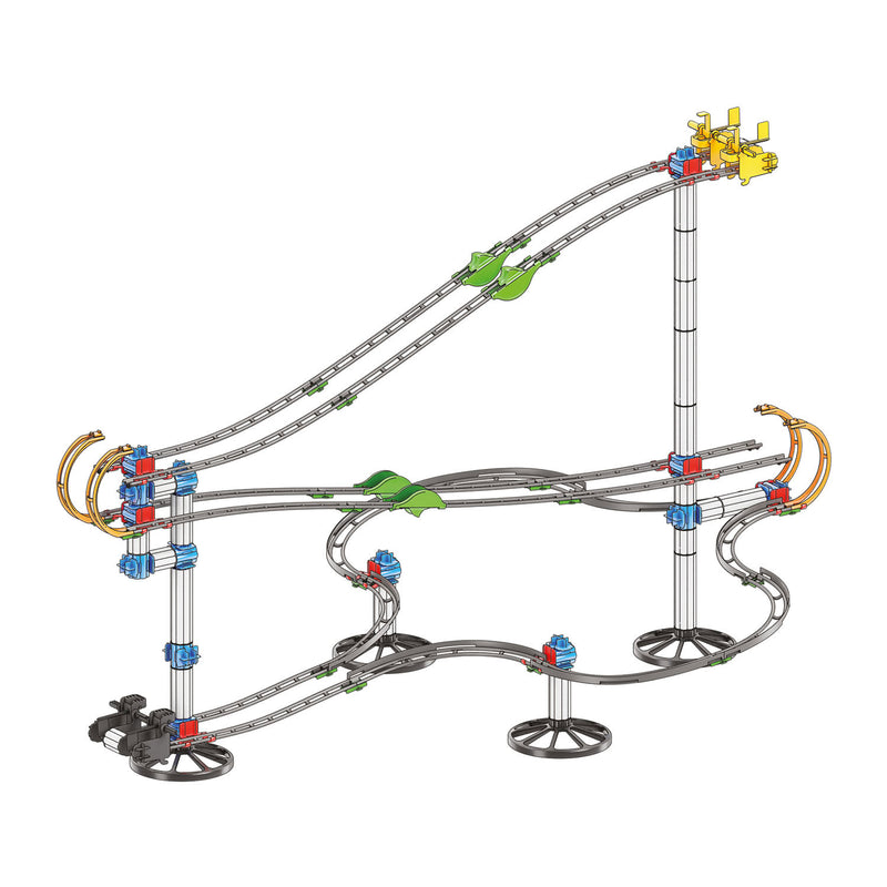 Load image into Gallery viewer, Quercetti knikkerbaan skyrail league 7,5 meter racebaan speelgoed.
