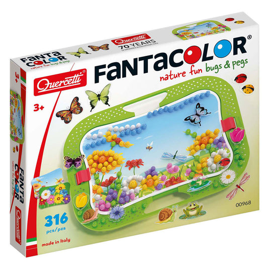 Quercetti natuur plezier fun en pegs insteek mozaïek, 316dlg.