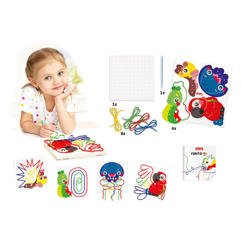 Load image into Gallery viewer, Quercetti fanta filo dierentuin veters rijgen, 14dlg.
