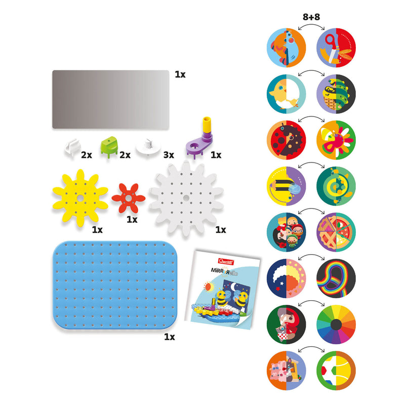 Load image into Gallery viewer, Quercetti tandwielenset dieren educatief speelgoed kleurrijk.
