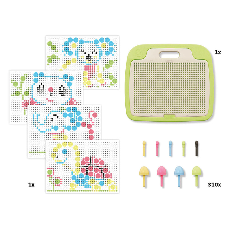 Load image into Gallery viewer, Quercetti play eco+ fantacolor insteek mozaïek (310-delig)
