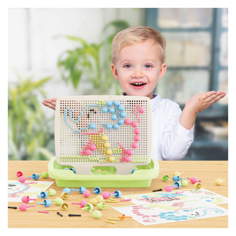 Load image into Gallery viewer, Quercetti fantacolor play eco insteek mozaïek, 310dlg.
