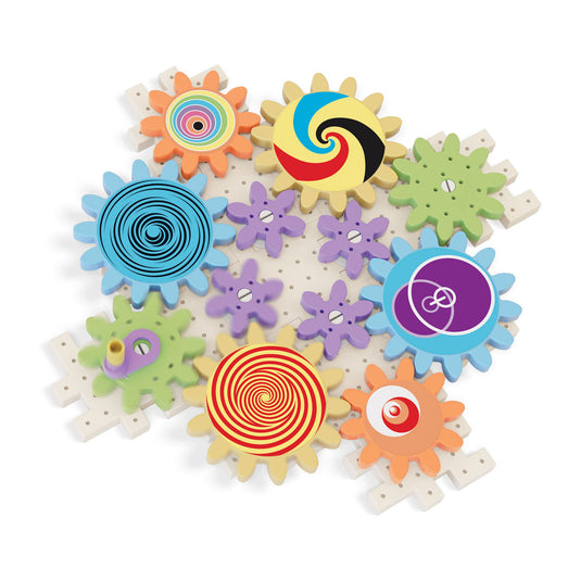 Quercetti constructiespeelgoed kaleido gears eco bouwset 38-delig.