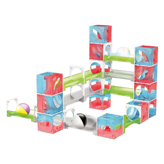 Quercetti knikkerbaan cuboga - 70-delig bouwspeelgoed voor kinderen.