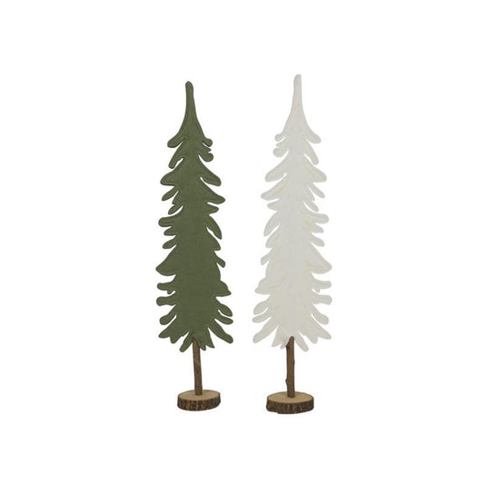 Svenska living vilt boom op stam, smal, groen en off white, 11x47cm