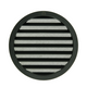 Renson 1061636 - inbouw rond schoepenr met gaas434r dia 200 ral 9005 zwart | 5 stuks