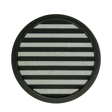Renson 1061636 - inbouw rond schoepenr met gaas434r dia 200 ral 9005 zwart | 5 stuks