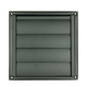 Renson 1068947 - inbouw dampkaprooster 633 inox zwart (dia 150) | 2 stuks
