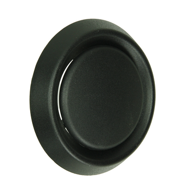 Renson 1068944 - inbouw afzuigventiel pvc 736 (dia 100) str 9005 (zwart) | 2 stuks