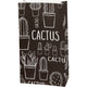 Papieren zakken, cactus, h: 21 cm, afm 6x12 cm, 80 gr, 8 stuk 1 doos