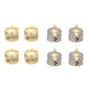 Svenska living mini theelicht transparant, 3.7x5cm, 2ass 2xag10. doos a 12 stuks