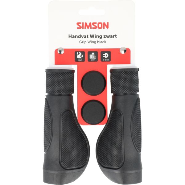 Afbeelding laden in galerijviewer, Simson handvatten wing zwart
