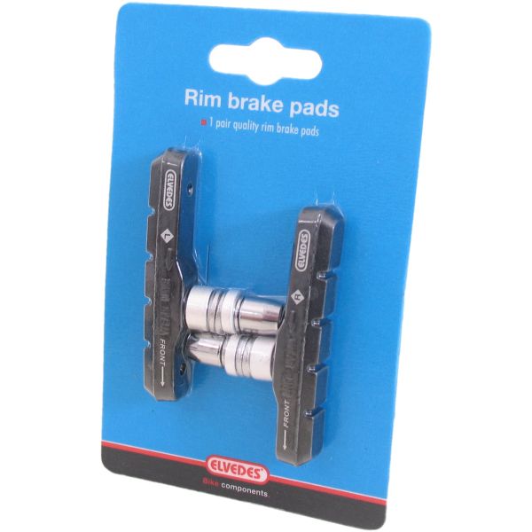 Load image into Gallery viewer, remblokken V-brake zwart 72 x 14 mm 2 stuks

