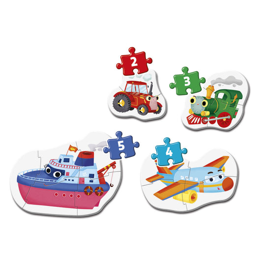 Clementoni puzzel 2-3-4-5 my first puzzel means of transp