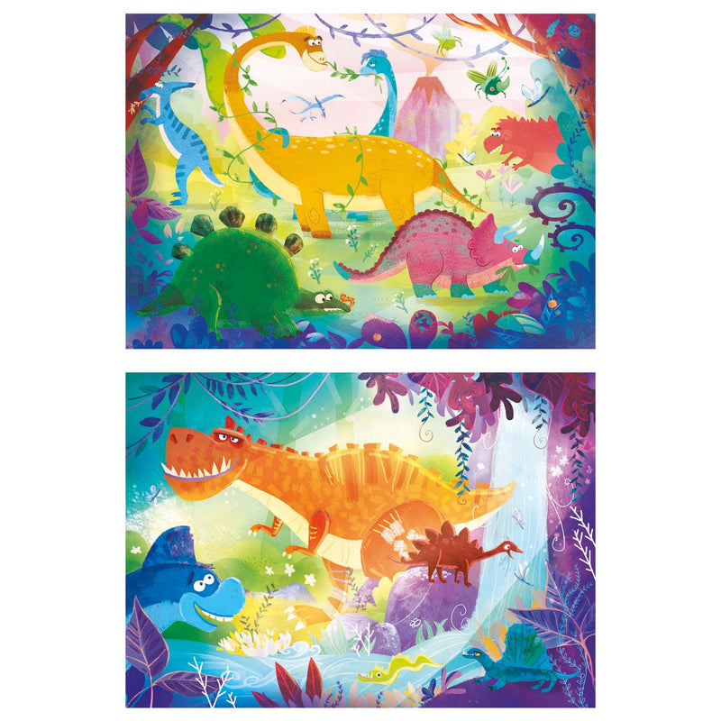 Load image into Gallery viewer, Clementoni puzzel grappige dino's, 2x20st.
