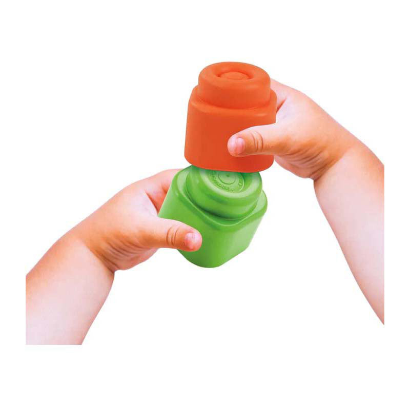 Load image into Gallery viewer, Clementoni soft clemmy - sensory path - sensorisch speelgoed - speelkleed - baby blokken en speelmat - met zachte foam stapelblokken - 6 - 36 maanden
