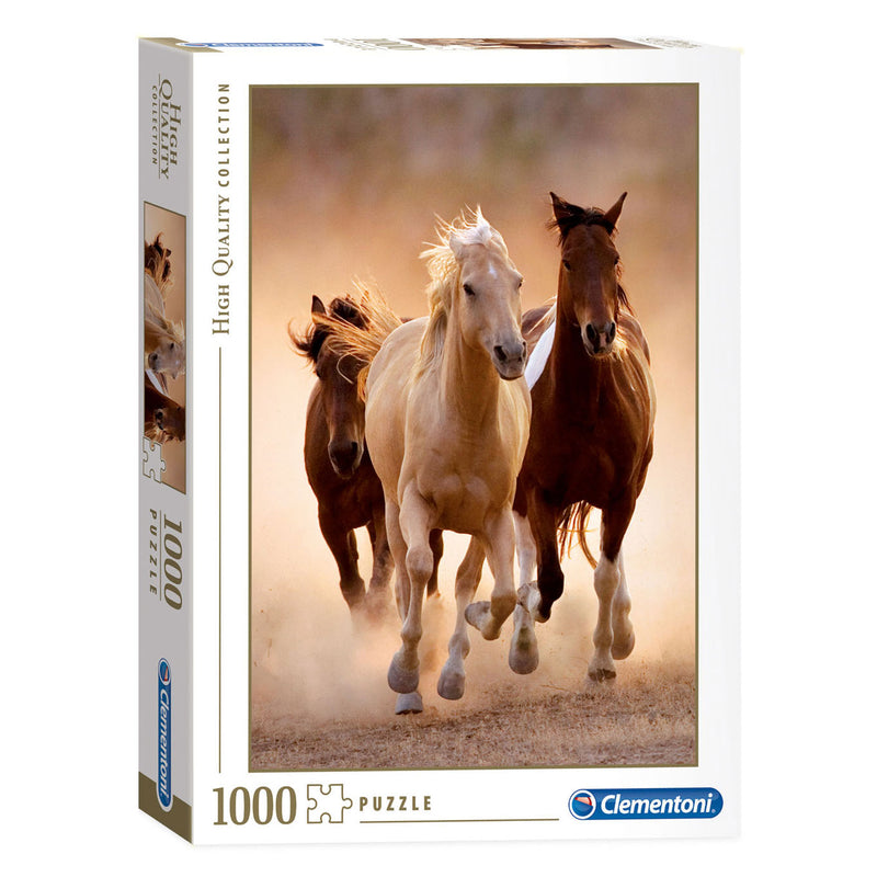 Load image into Gallery viewer, Clementoni puzzel paarden, 1000st.
