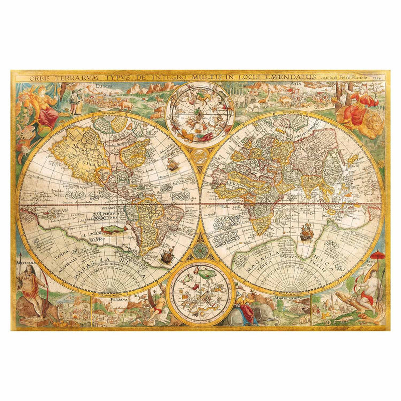Load image into Gallery viewer, Clementoni puzzel antieke wereldkaart, 2000st.
