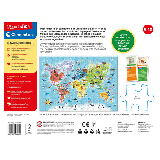 Clementoni education - ontdek de wereld puzzel