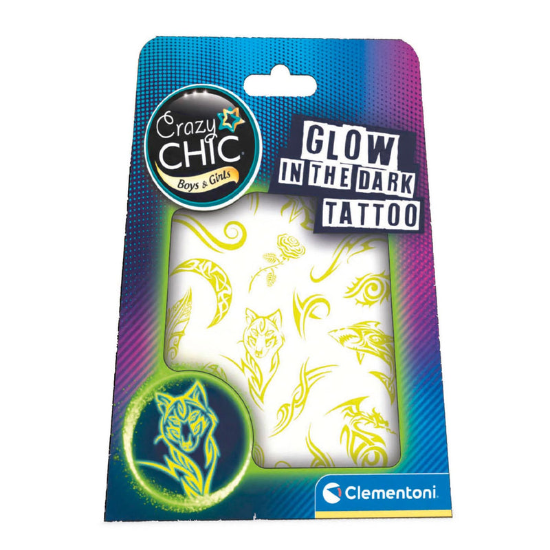 Load image into Gallery viewer, Clementoni crazy chic - urban tattoos glow in the dark
